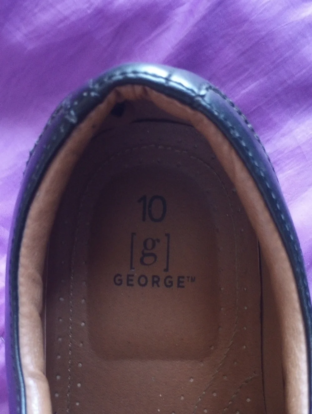 George Black Leather Cap-Toe Derby Shoes